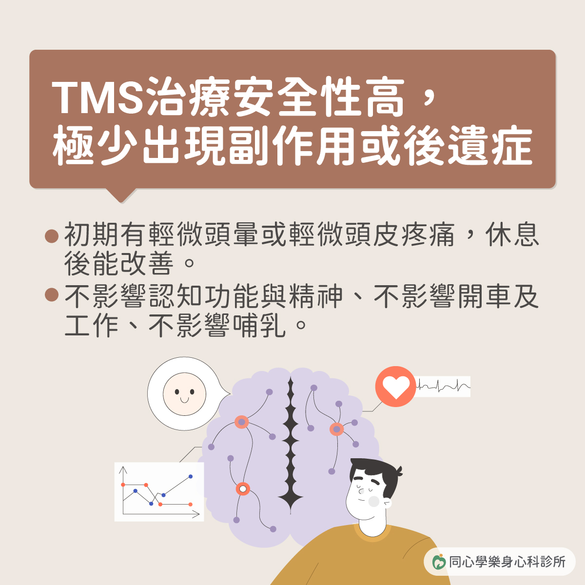 同心學樂身心科診所,土城身心科,心理諮商,黃苑婷醫師,TMS